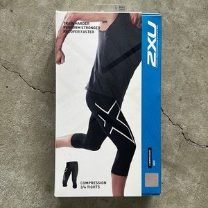 Men’s 2XU 3/4 Compression Tights Large (NWT)